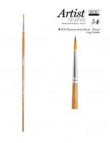 KCK PREMIUM ROUND LONG HANDLE BRUSH - BR 121R #04